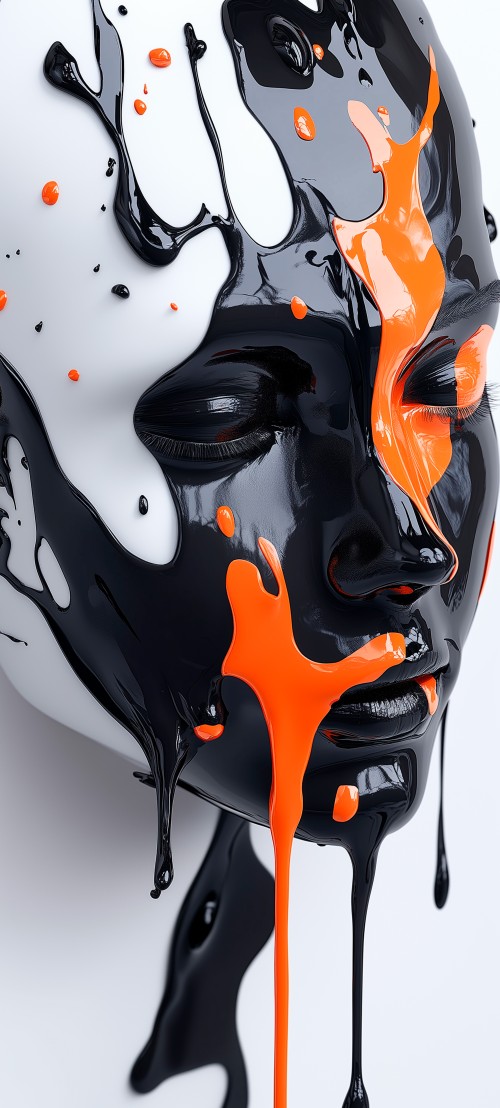 Abstract Paint Face - Related OpersCraft wallpaper