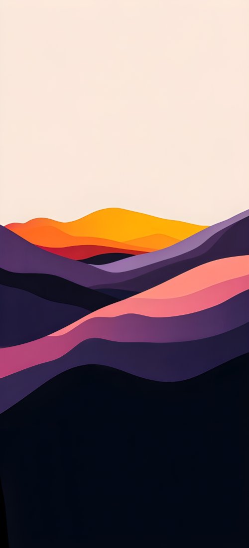 Abstract Sunset Hills - Related StockWalls wallpaper