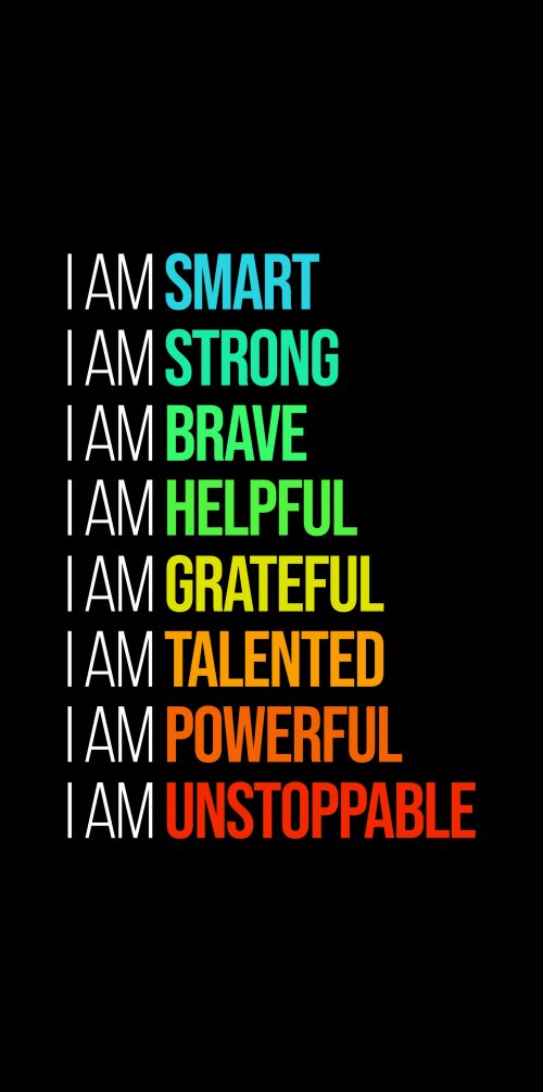 Affirmation Rainbow Text - Related OpersCraft wallpaper