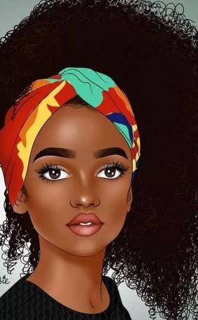 Afro Girl with Turban - girl Wallpaper