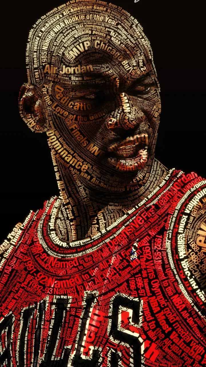 Air Jordan Typography Portrait