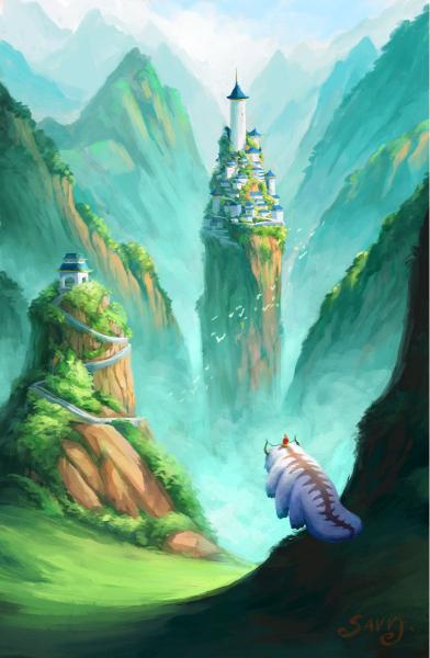 Air Nomad Sanctuary - fantasy Wallpaper