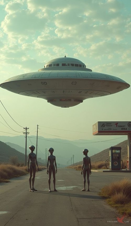 Alien Encounter at Gas Station - Related OpersCraft wallpaper