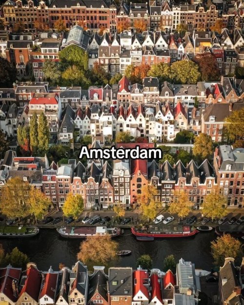 Amsterdam Cityscape Aerial View - Related OpersCraft wallpaper
