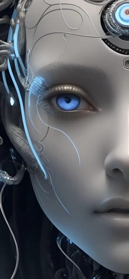 Android with Blue Eye - Related OpersCraft wallpaper