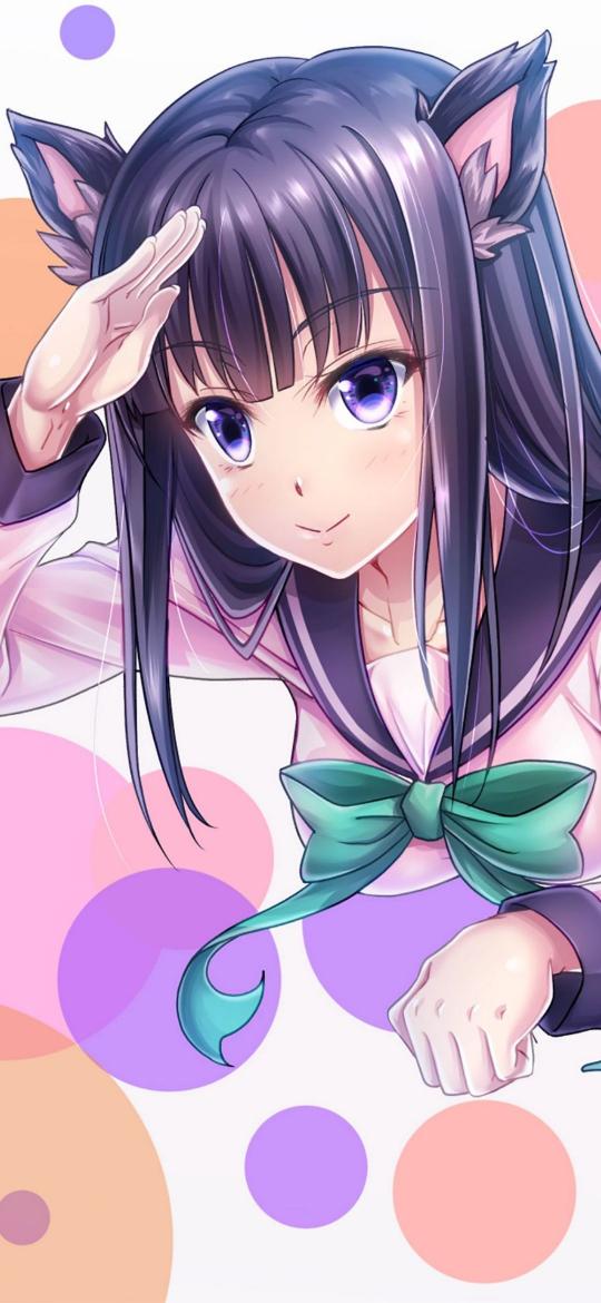 Anime Catgirl Salute - Related OpersCraft wallpaper