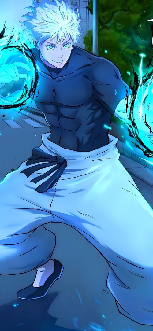 Anime Character Blue Energy