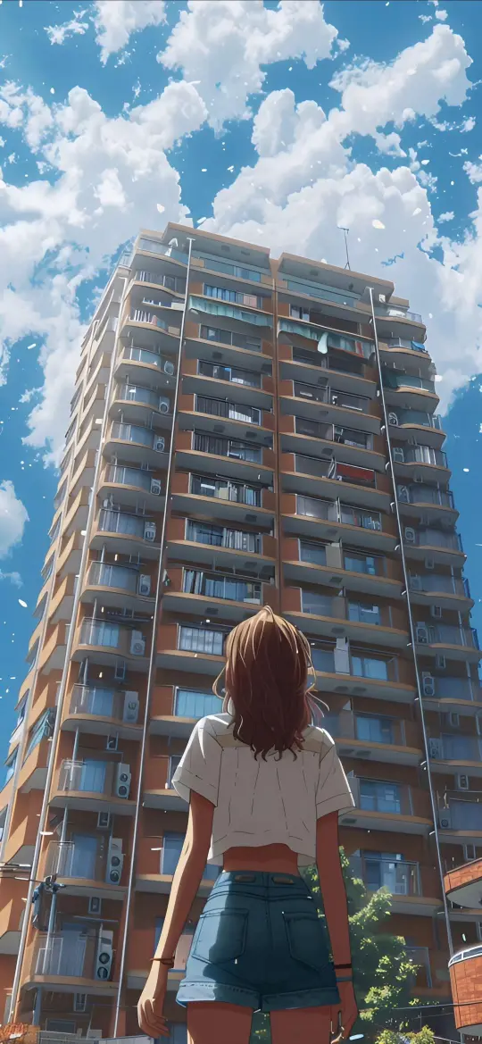 Anime Girl Building View - Related OpersCraft wallpaper