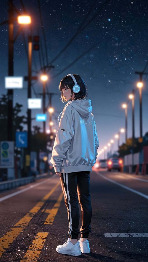 Anime Girl Night City