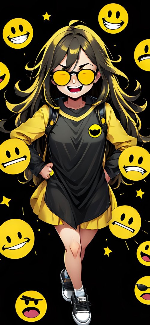 Anime Girl Smiley Faces - Related OpersCraft wallpaper