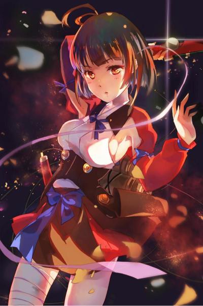 Anime Girl with Bows - Related OpersCraft wallpaper