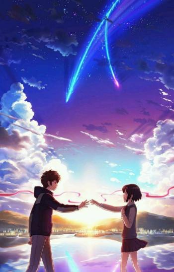Anime Meteor Encounter - Related Tablet wallpaper
