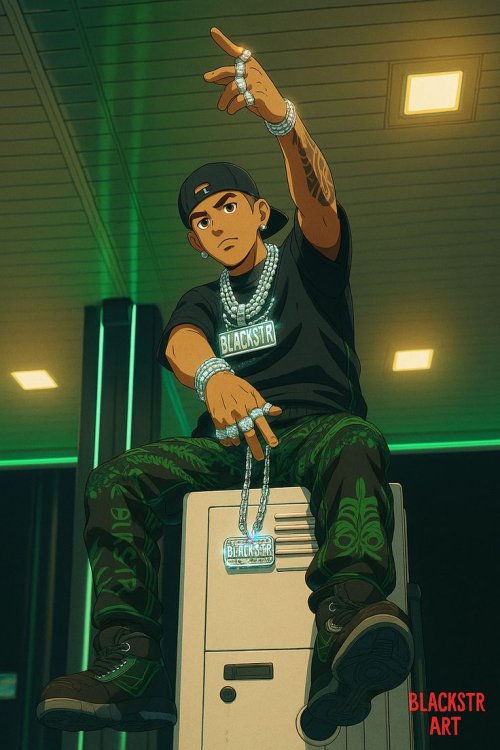 Anime Rapper Portrait