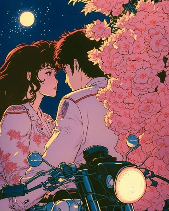 Anime Romance Motorcycle Ride - Related OpersCraft wallpaper