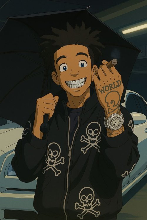Anime Skater with Cigar - Related OpersCraft wallpaper