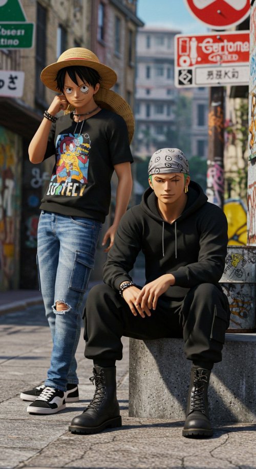 Anime Street Style Duo - Related OpersCraft wallpaper