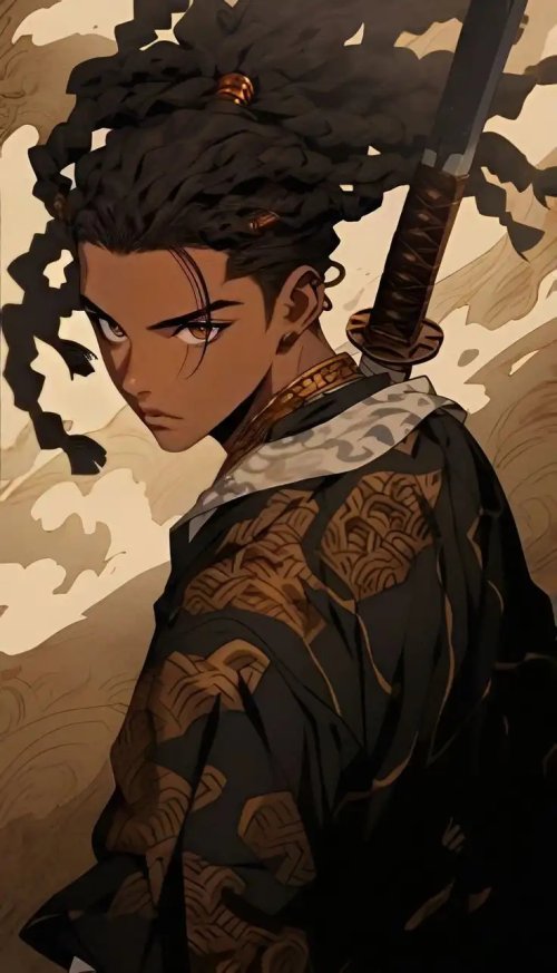Anime_Style_Black_Samurai - Related OpersCraft wallpaper
