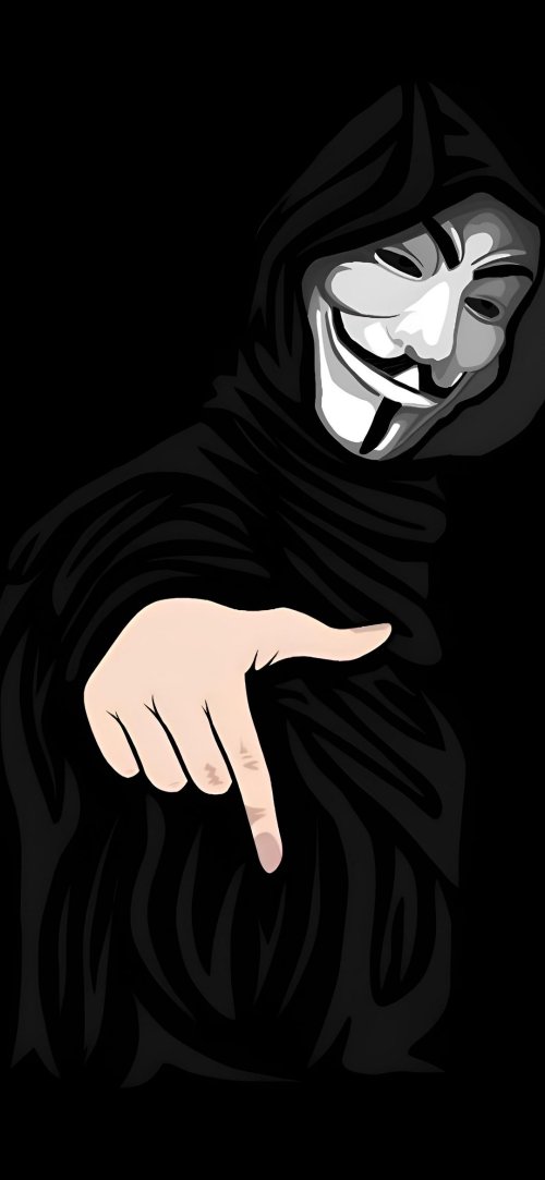 Anonymous Mask Figure - dope Wallpaper