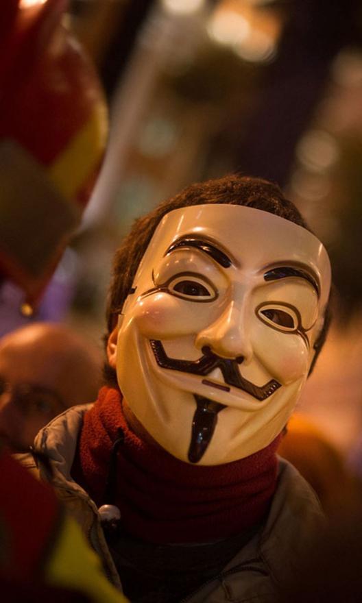 Anonymous Mask Portrait