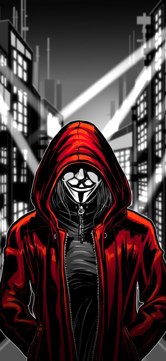 Anonymous Red Hoodie - Related OpersCraft wallpaper