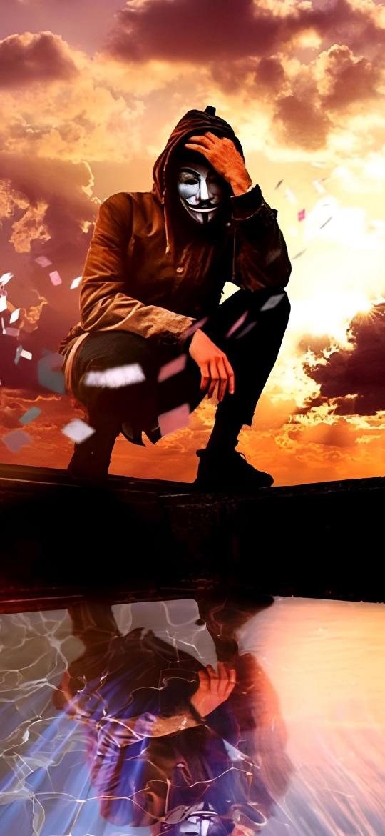 Anonymous Sunset Reflection - Related OpersCraft wallpaper