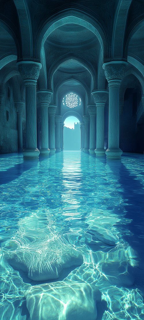 Aquatic Temple Reflection