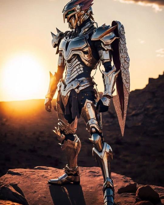 Armored Warrior Sunset - Related OpersCraft wallpaper