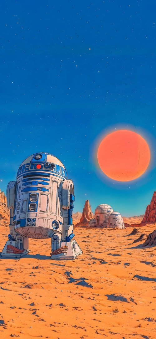 Artoo on Tatooine - Related Tablet wallpaper