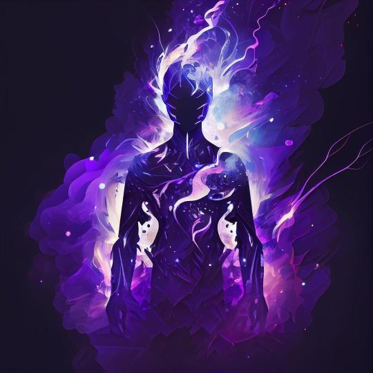 Astral Being Silhouette - abstract Wallpaper