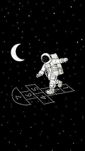 Astronaut Hopscotch in Space - Related OpersCraft wallpaper