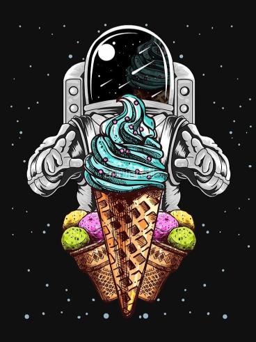 Astronaut Ice Cream Dream - Related OpersCraft wallpaper