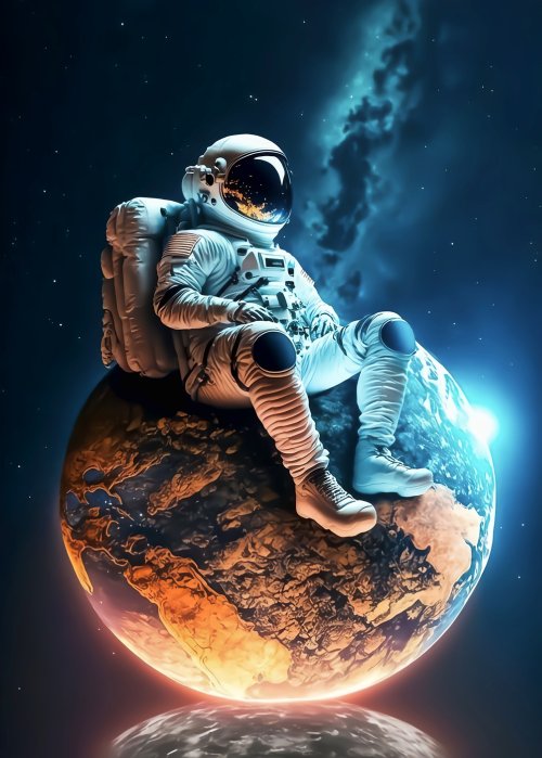 Astronaut on Distant Planet - Related OpersCraft wallpaper