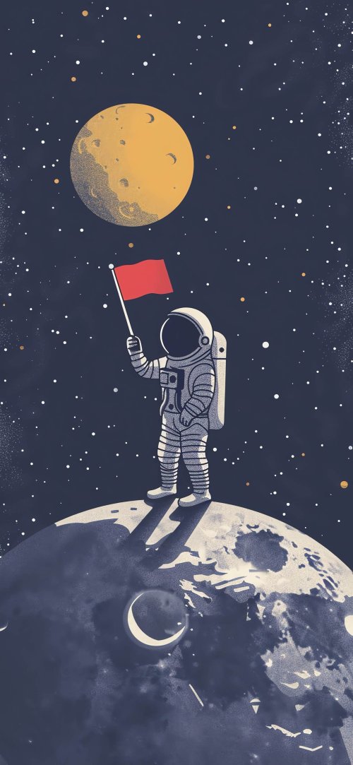 Astronaut on Moon