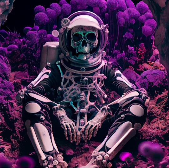 Astronaut Skeleton Purple Planet - Related OpersCraft wallpaper
