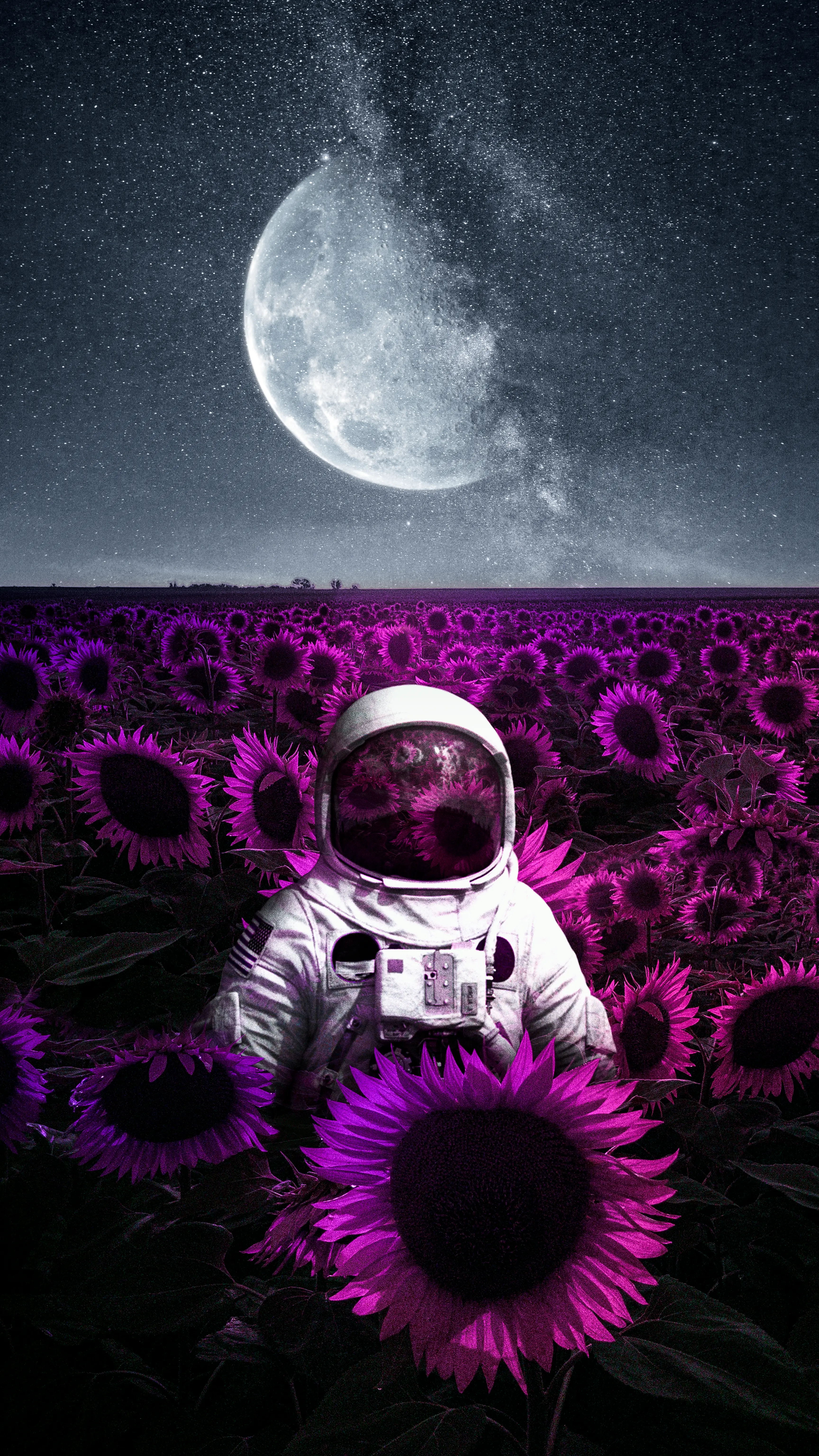 Astronaut Sunflower Field Dream - Related OpersCraft wallpaper