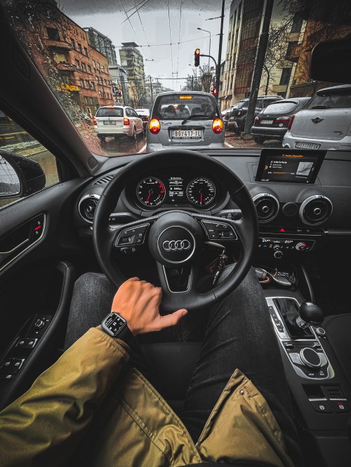Audi Interior Rainy City - Related OpersCraft wallpaper