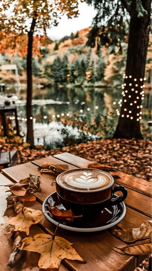 Autumn Coffee by the Lake - Related OpersCraft wallpaper