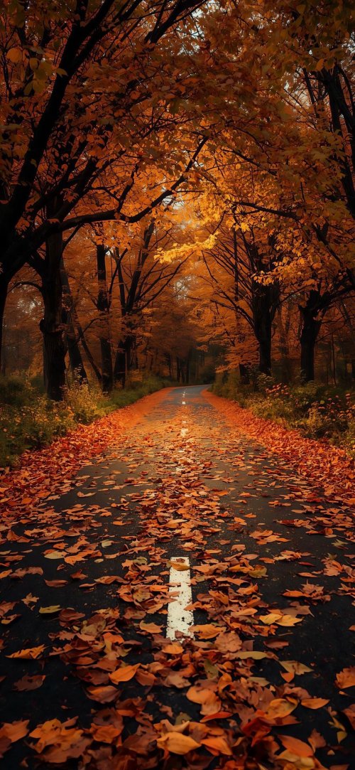 Autumn Forest Road - Related OpersCraft wallpaper