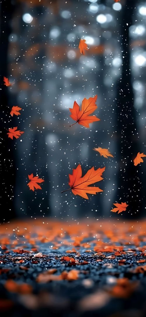 Autumn Leaves Falling