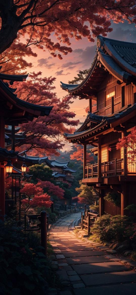 Autumn Village Serenity