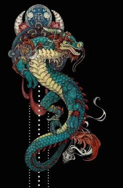 Azure Dragon Illustration - Related OpersCraft wallpaper