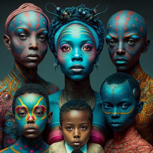 Azure Tribal Family Portrait - Related OpersCraft wallpaper