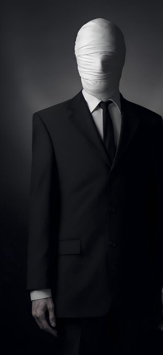 Bandaged Man in Suit - horror Wallpaper