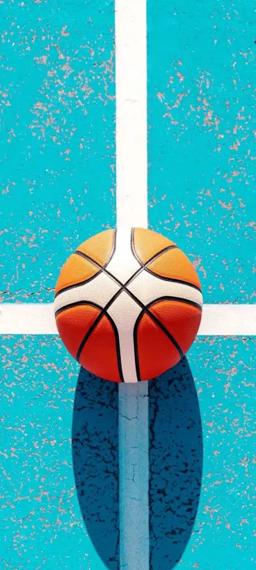 Basketball Court Close-Up