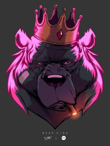Bear King Illustration - Related OpersCraft wallpaper