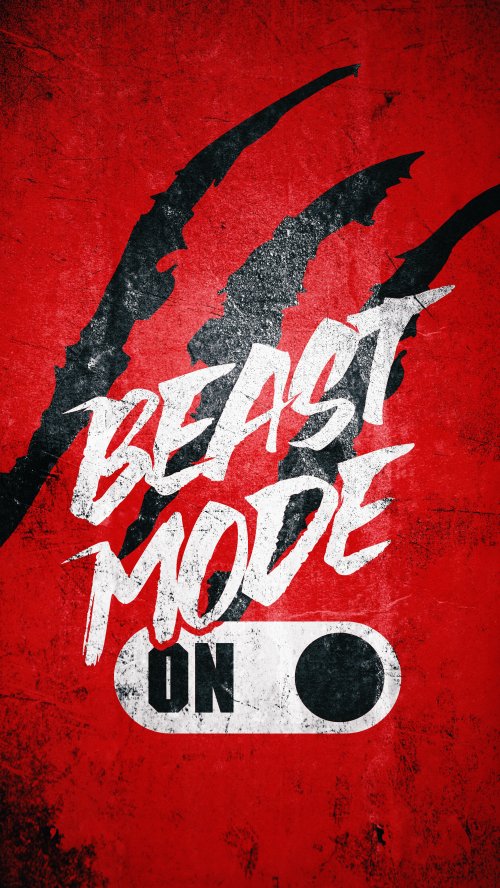 Beast Mode On - motivation Wallpaper