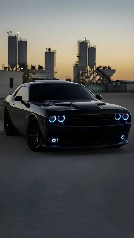 Black Challenger Night Ride - Related StockWalls wallpaper