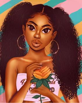 Black Girl with Rose - Related OpersCraft wallpaper