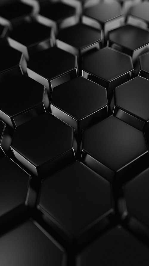 Black Hexagon Abstract Pattern - Related StockWalls wallpaper