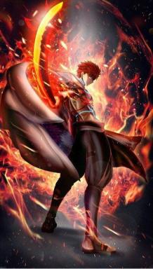 Blazing Anime Swordsman - Related OpersCraft wallpaper